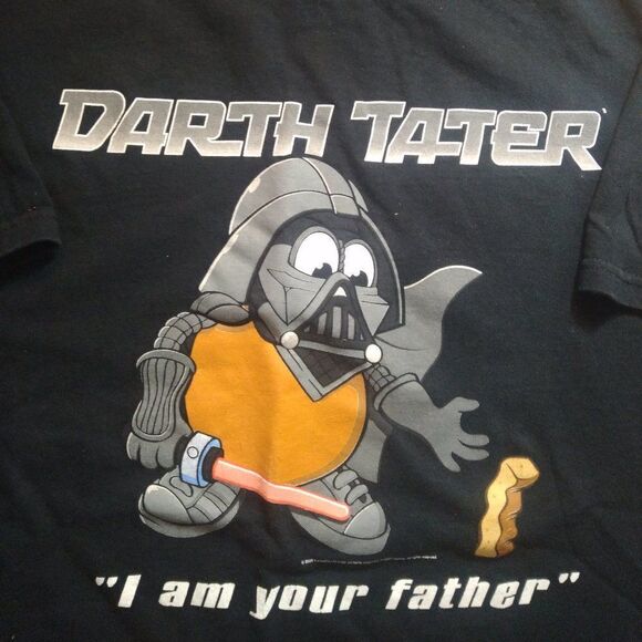 Star Wars Darth Vader Tater Parody Joke Gag T-Shirt - Picture 1 of 8